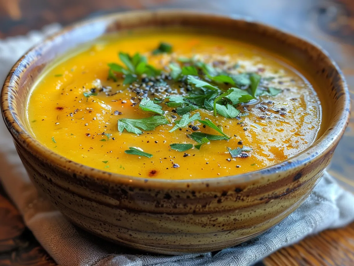 Cozy bowl of Turmeric Chicken Soup