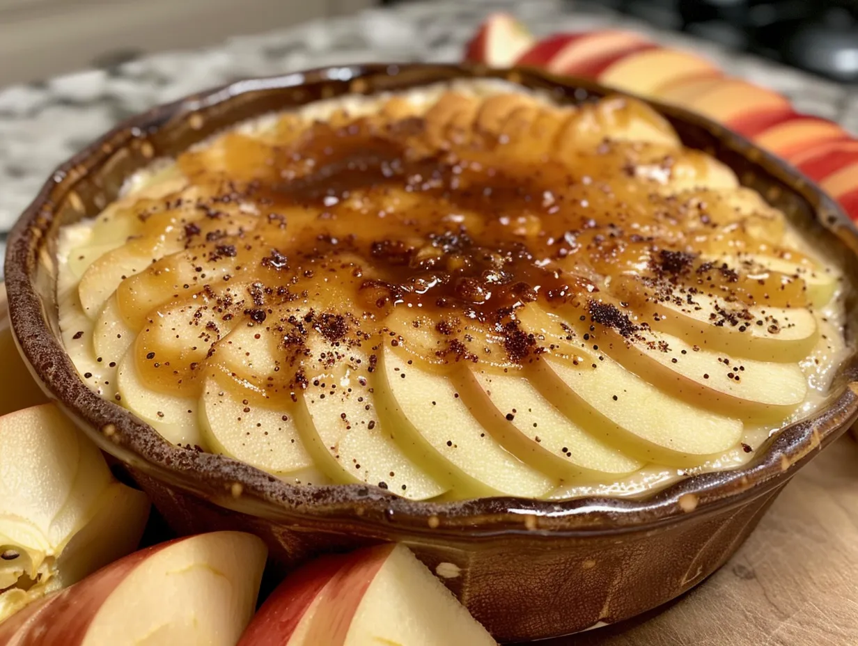 Delicious Caramel Apple Cheesecake Dip Ready to Eat