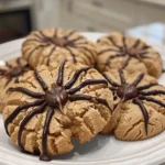 Delicious Peanut Butter Spider Cookies