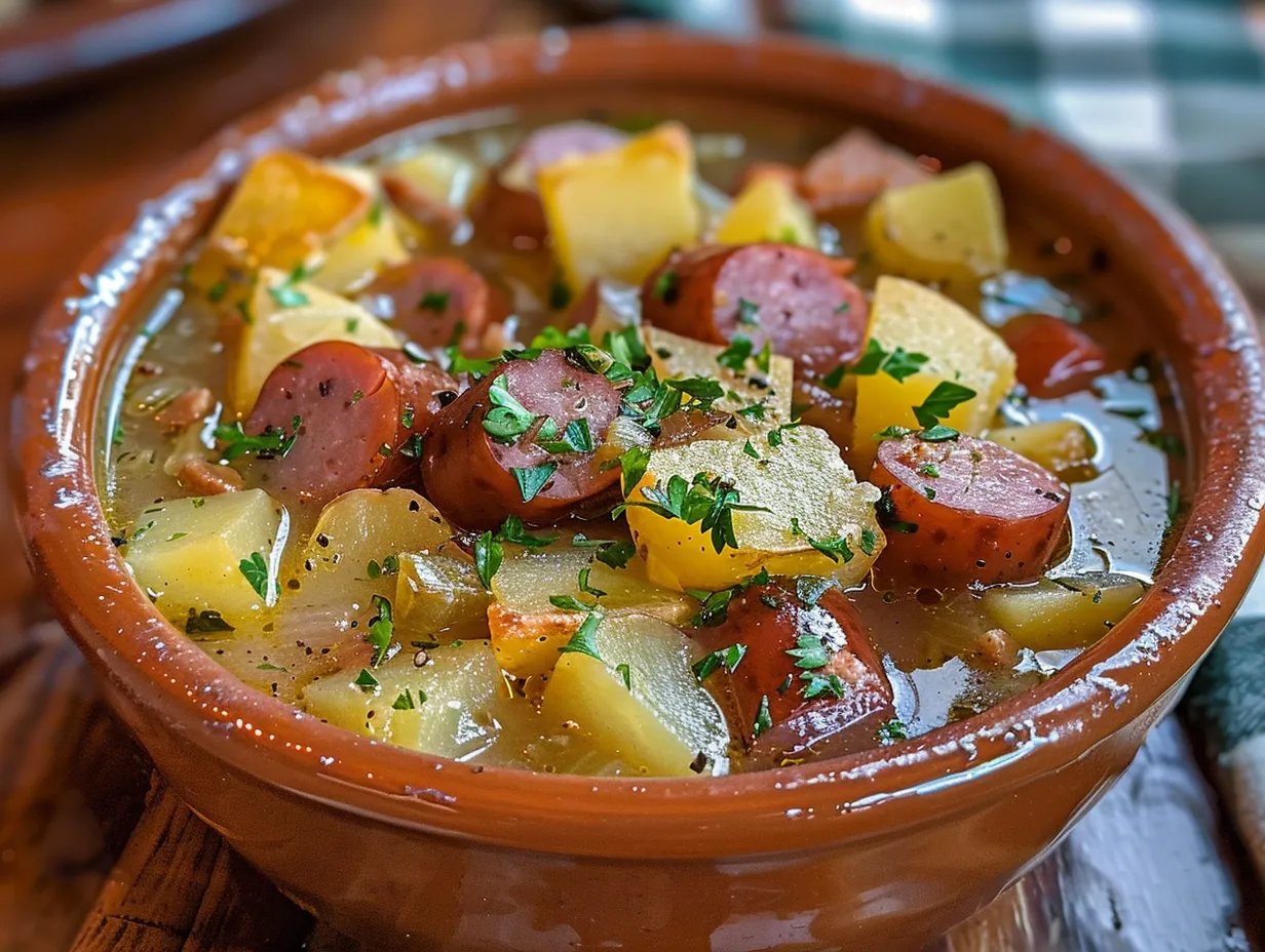 A Bowl of Hearty Kielbasa Potato Soup
