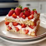 A Luscious Slice of Strawberry Shortcake Cake