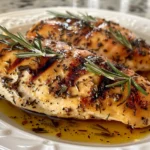 A Perfectly Seared Rosemary Dijon Chicken Breast