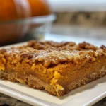Autumnal display of pumpkin dump cake