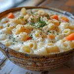 Bowl of Creamy Pasta Soup