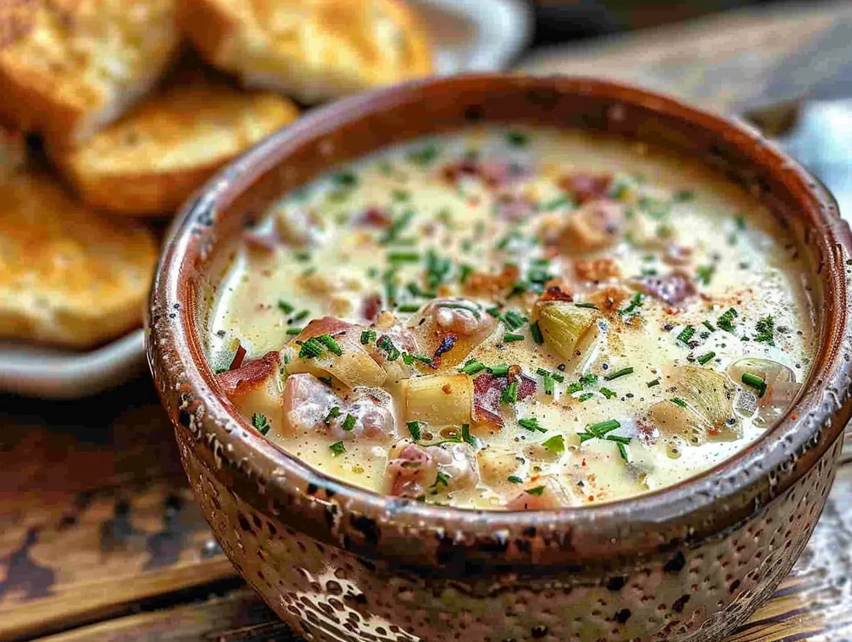 Bowl of Creamy Reuben Soup