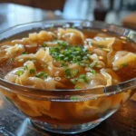 Bowl of Gyoza Soup