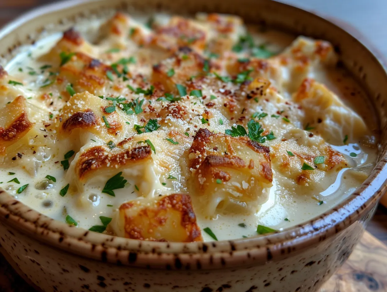 Bowl of White Lasagna Soup