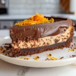 Chocolate Orange Cheesecake Slice