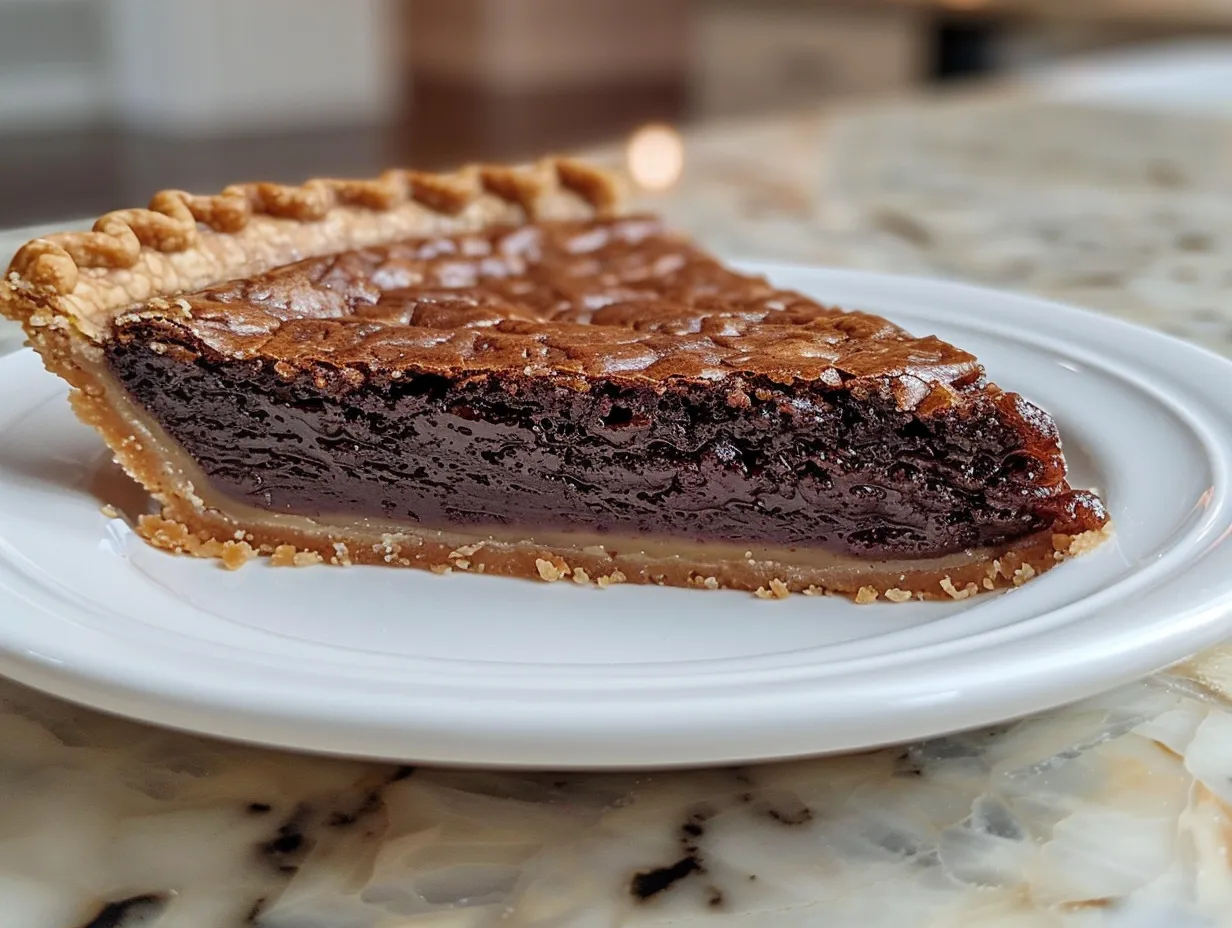 Decadent Dark Chocolate Chess Pie