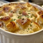 Delicious bowl of Chicken Cordon Bleu Soup