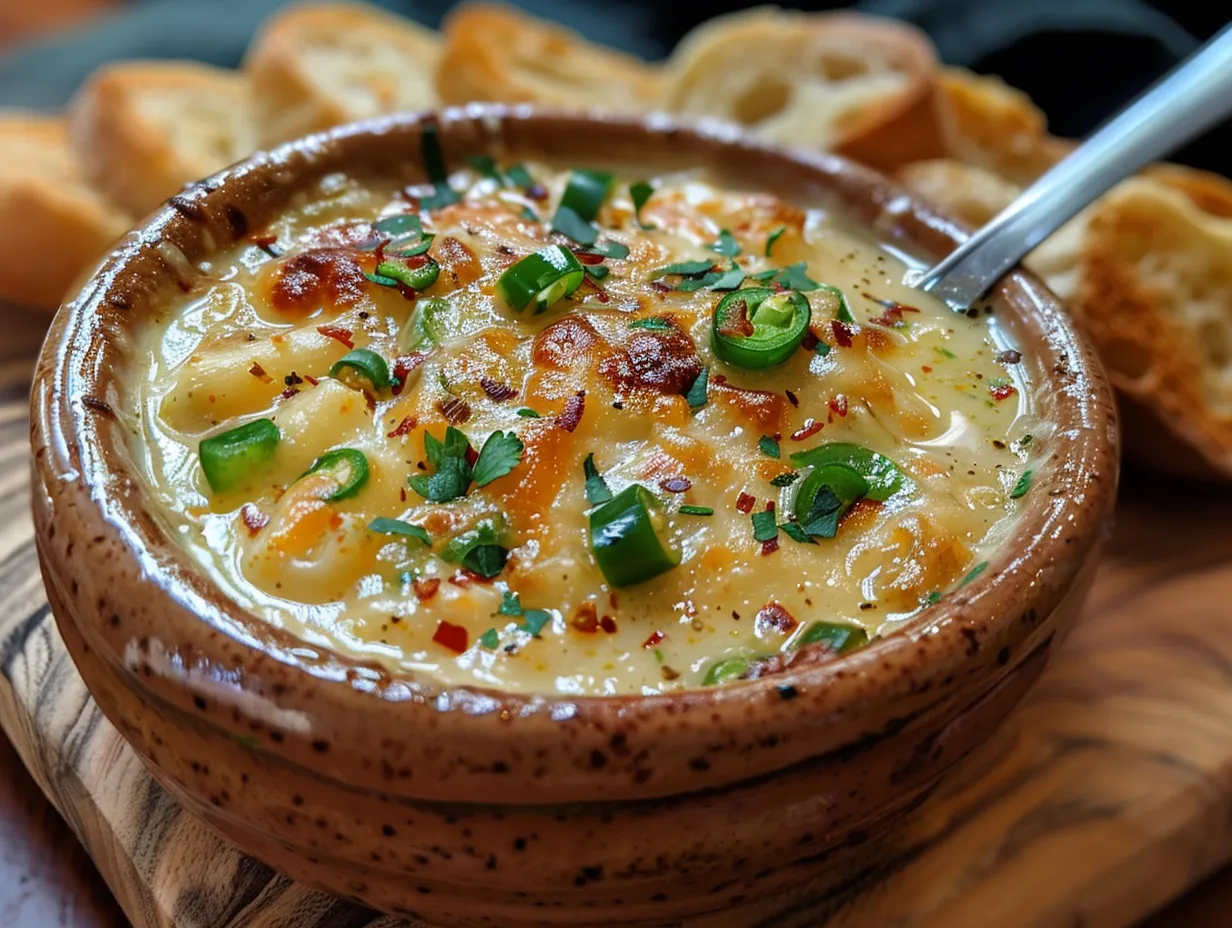 Delicious bowl of Jalapeno Popper Soup