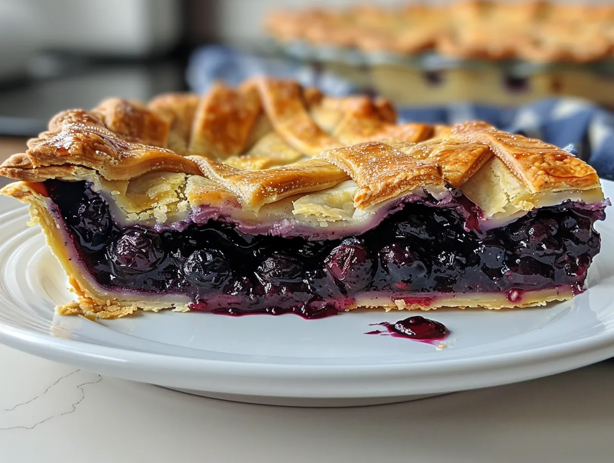 Delicious Homemade Blueberry Pie