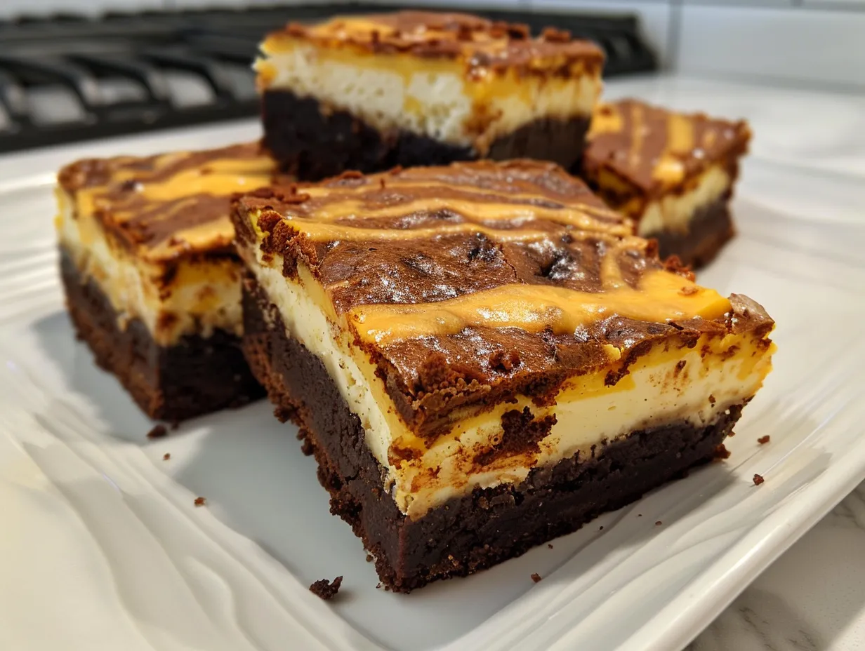 Delicious Pumpkin Cheesecake Brownies