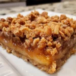 Delicious Salted Caramel Apple Crumble Bars