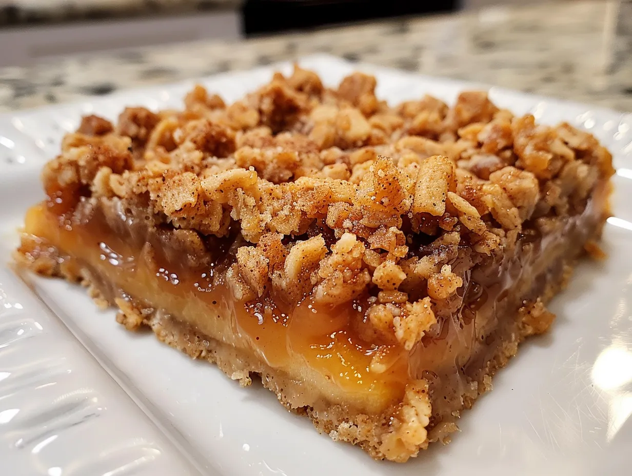 Delicious Salted Caramel Apple Crumble Bars