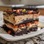 Festive Halloween Oreo Dirt Cake