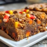 Halloween Blondies with Candy Corn