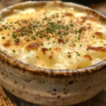 Hearty Bowl of Garlic Cheddar Potato Soup