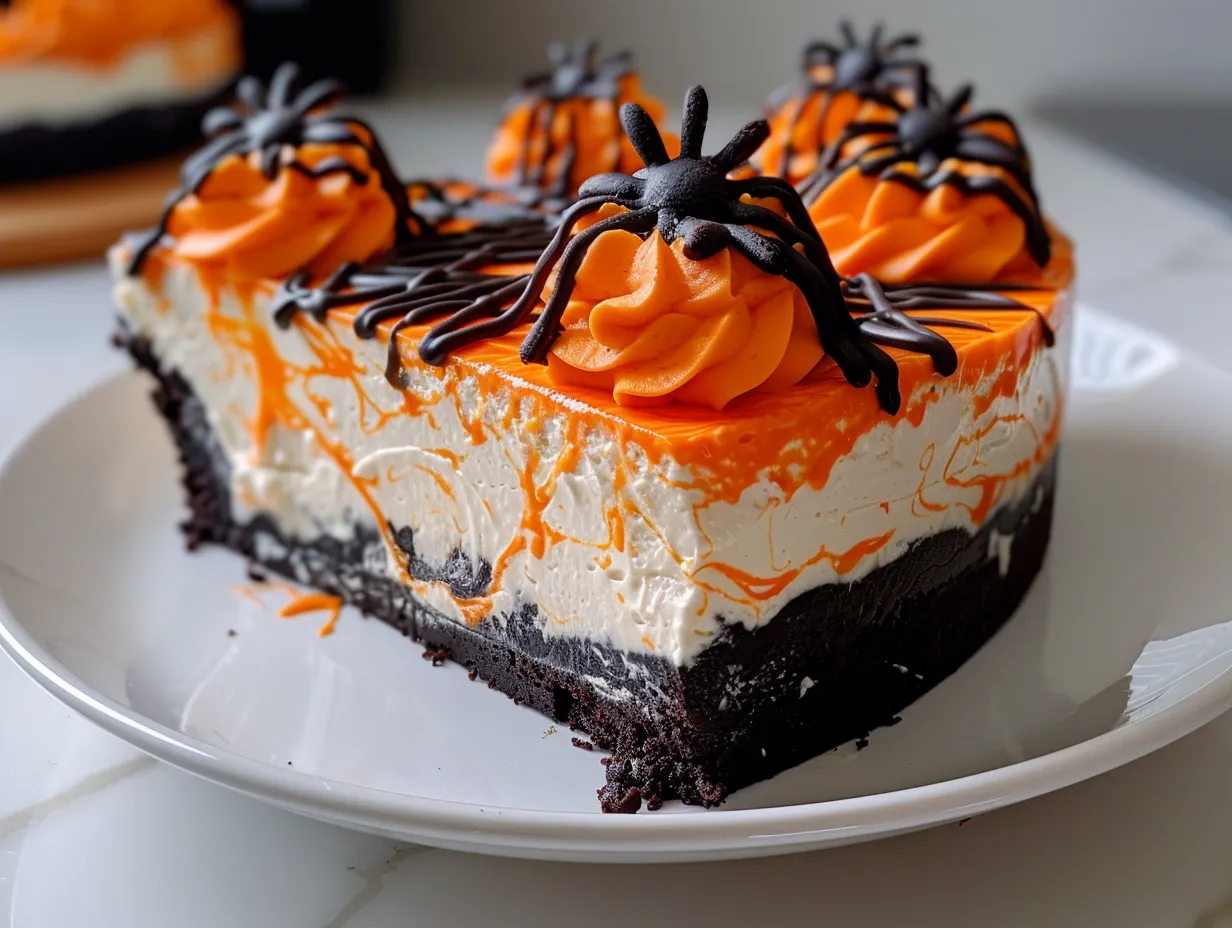 No Bake Halloween Cheesecake