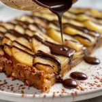 Overhead Shot of Delicious Caramel Apple Slices