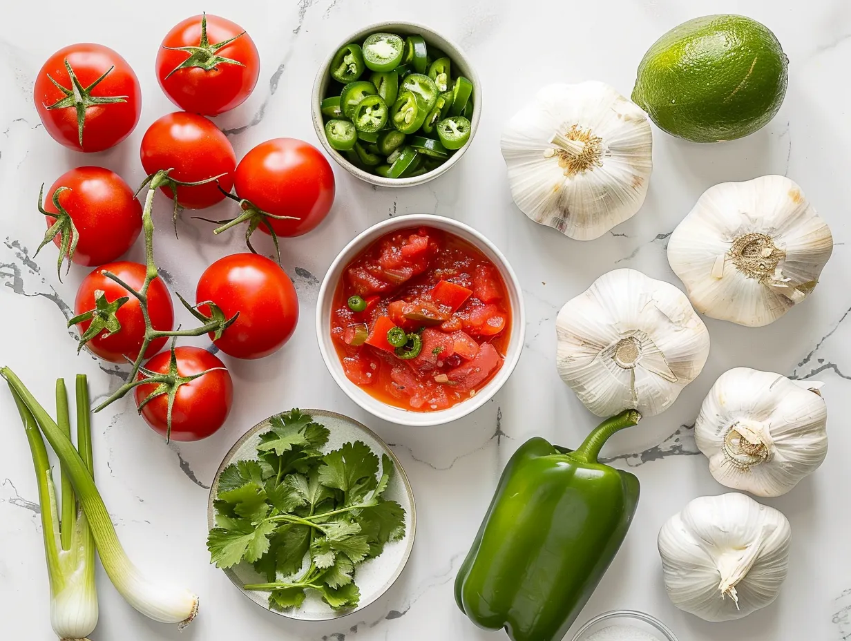 A variety of raw ingredients including chicken, corn, beans, and spices, ready to be transformed into delicious Southwest Chicken Soup.