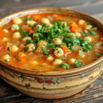Rustic Tuscan Chickpea Soup