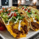 A Stack of Delicious Big Mac Style Smash Burger Tacos