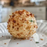 Close-up of a Delicious Classic Cheese Ball