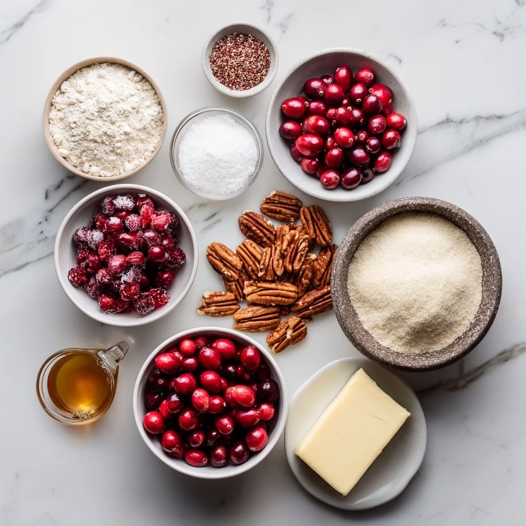 Ingredients for Cranberry Pecan Cheesecake Ball including cream cheese, goat cheese, powdered sugar, vanilla extract, orange zest, dried cranberries, and pecans.