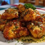 Creamy Chicken Gloria on a White Plate