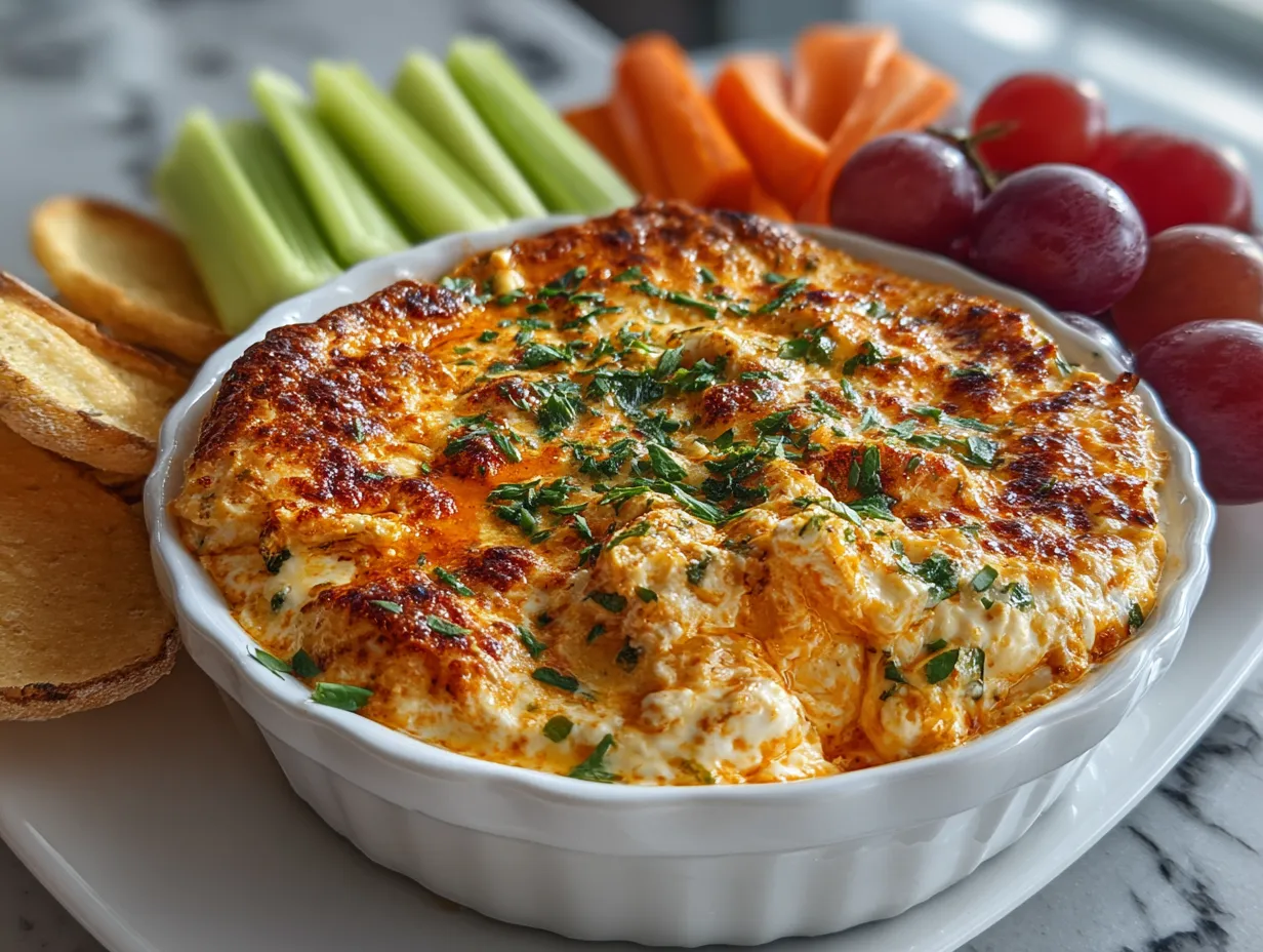 Creamy Slow Cooker Buffalo Chicken Dip
