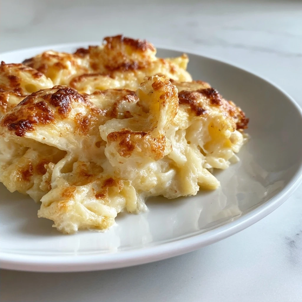 Finished Crockpot Mac and Cheese