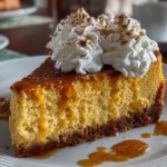 Decadent Slice of Pumpkin Cheesecake