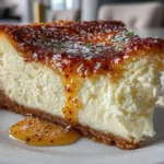 Decadent Slice of Vanilla Bean Brown Butter Cheesecake