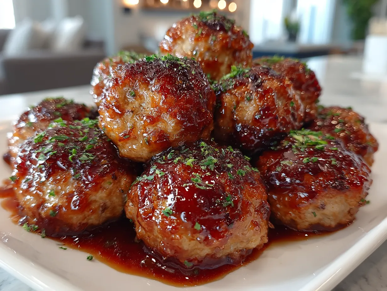 Delicious Cranberry BBQ Crockpot Meatballs Appetizer