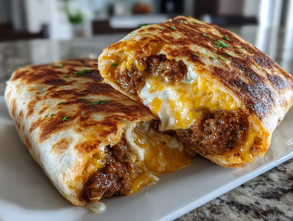 Delicious Grilled Cheese Burrito Ready to Eat