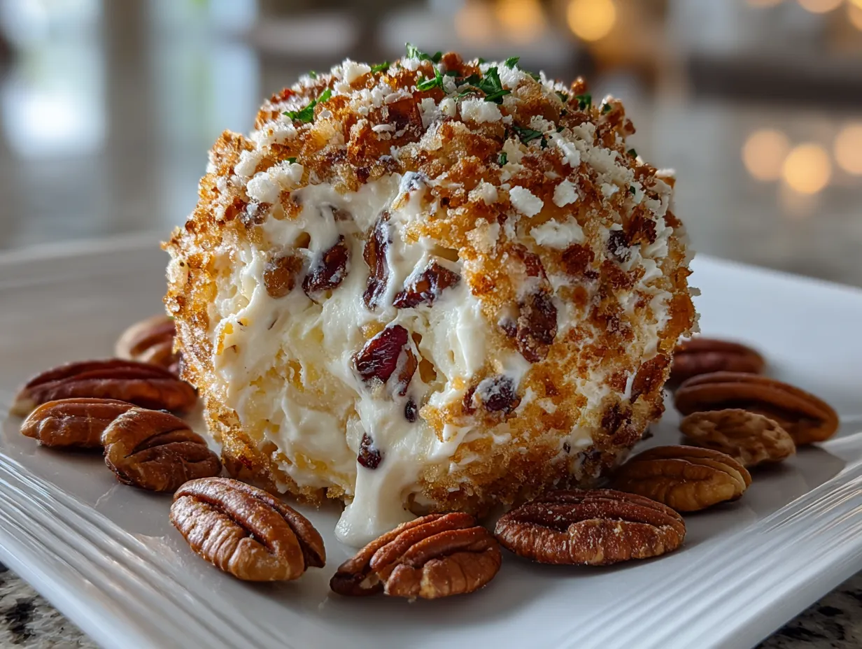 Delicious Pineapple Pecan Cheese Ball Appetizer