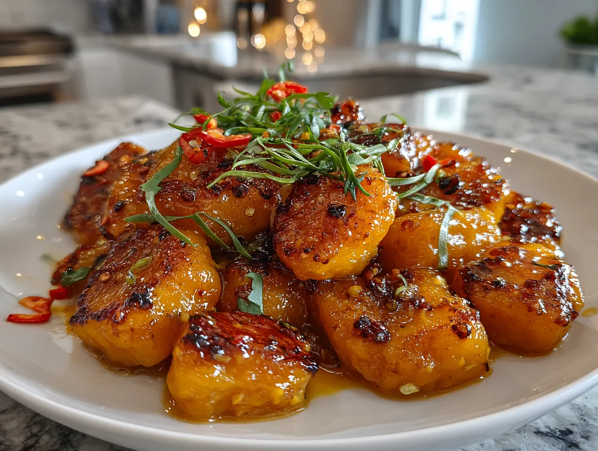 Delicious Pumpkin Gnocchi on a Plate