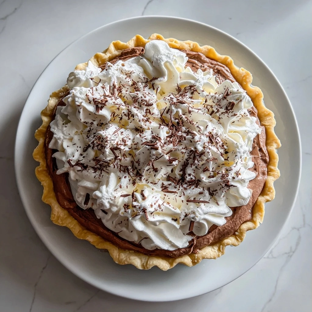 Delicious finished French silk pie