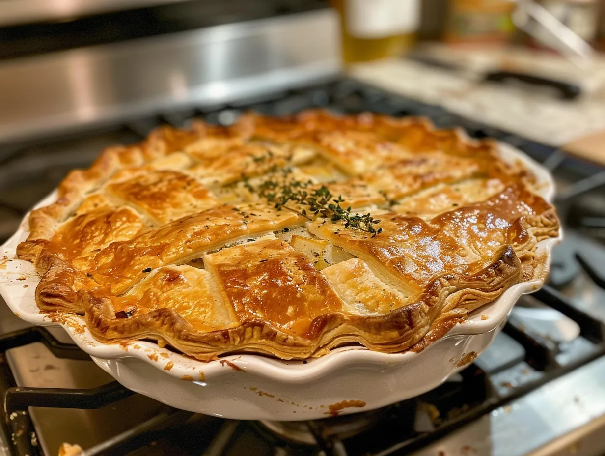 Delicious finished Irish Potato Pie