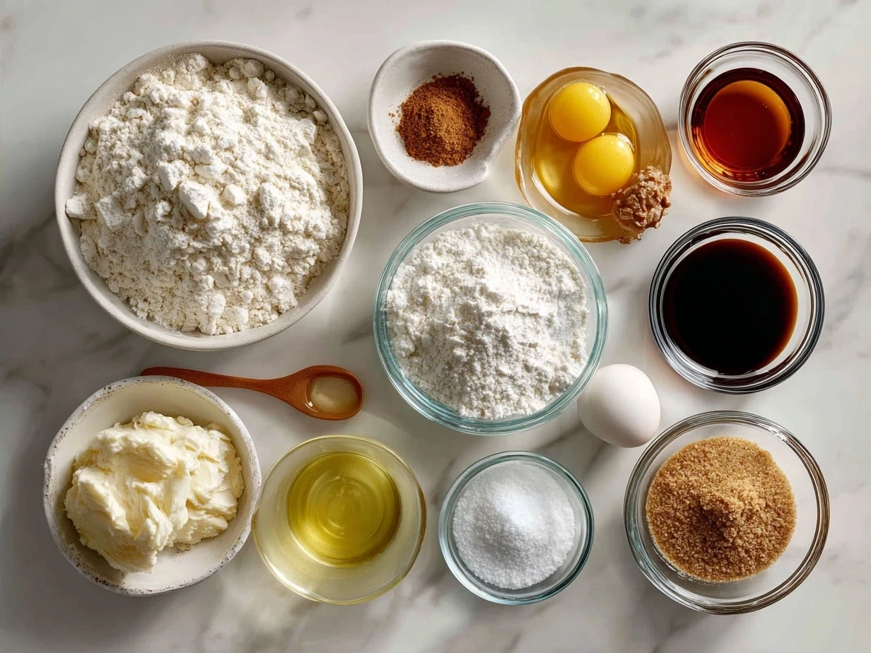 All the ingredients you need to make Homemade Buñuelos.