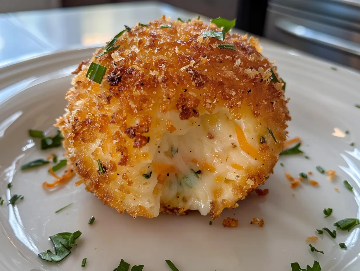 Jalapeno Popper Cheese Ball on a platter