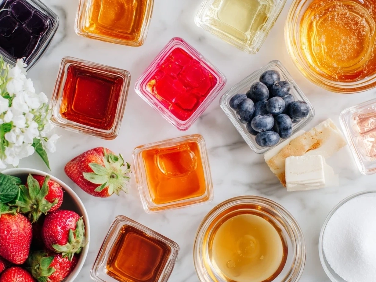 Ingredients for making jello shots recipe