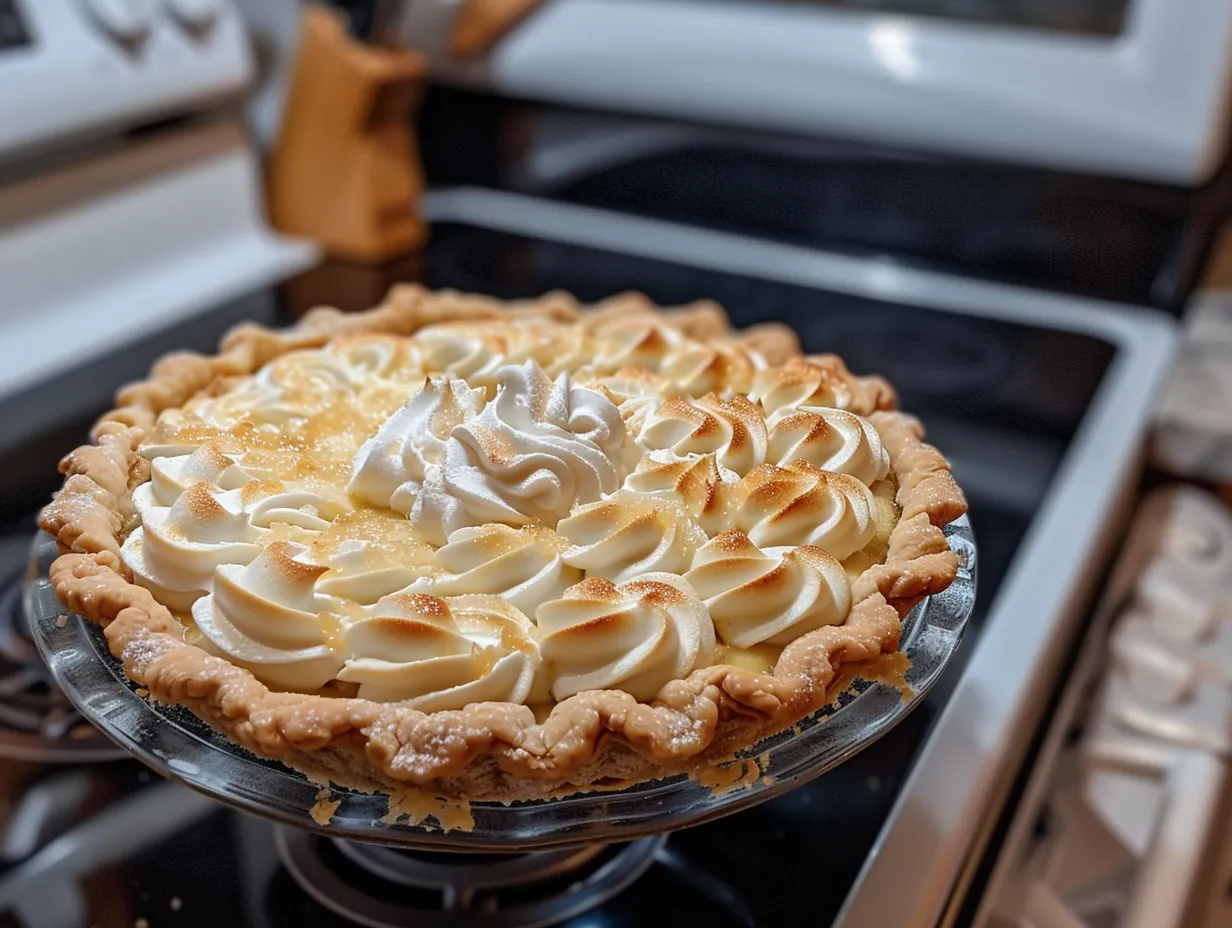 Maple Cream Pie, fresh out of the oven