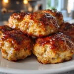 Mouthwatering Bisquick Sausage Balls on a White Plate