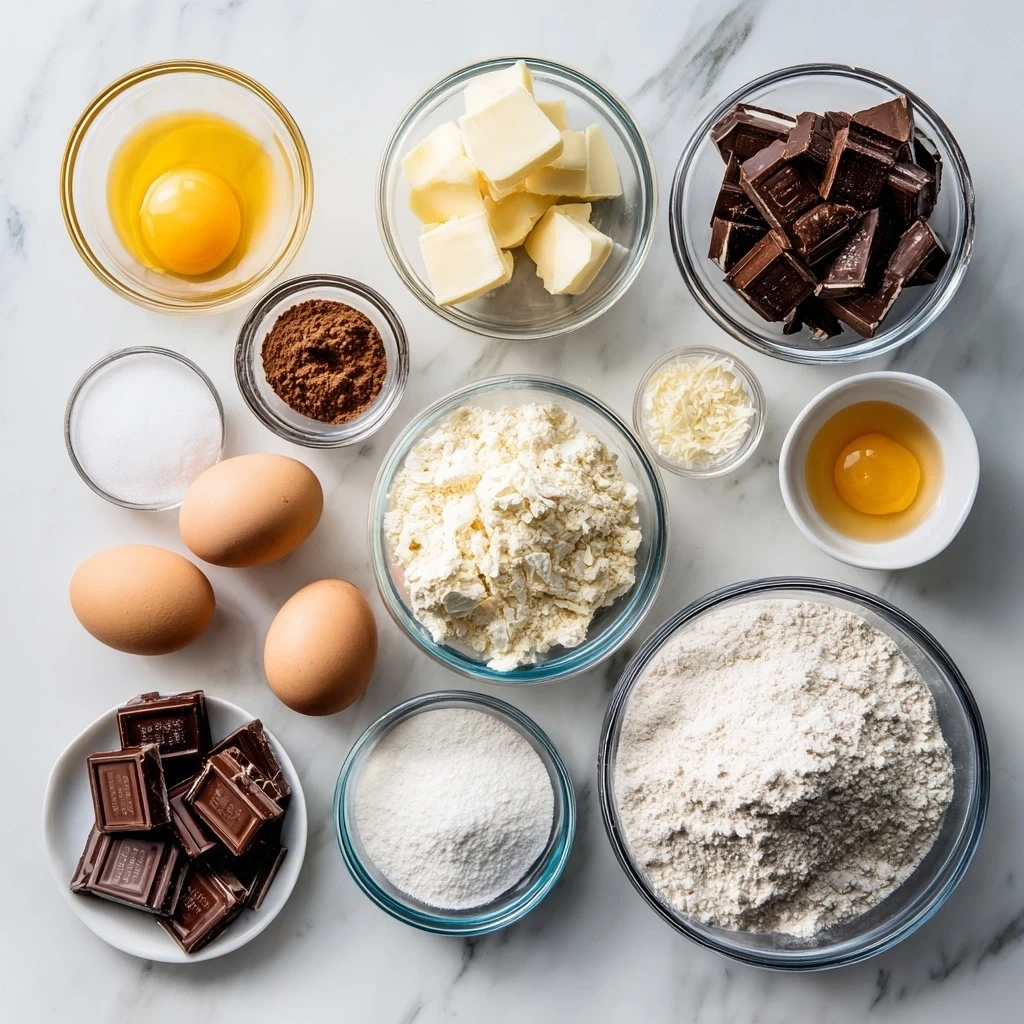 Ingredients for making French silk pie