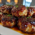 Spicy Cranberry BBQ Meatballs Appetizer