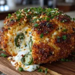 Spicy Jalapeño Popper Cheese Ball Appetizer