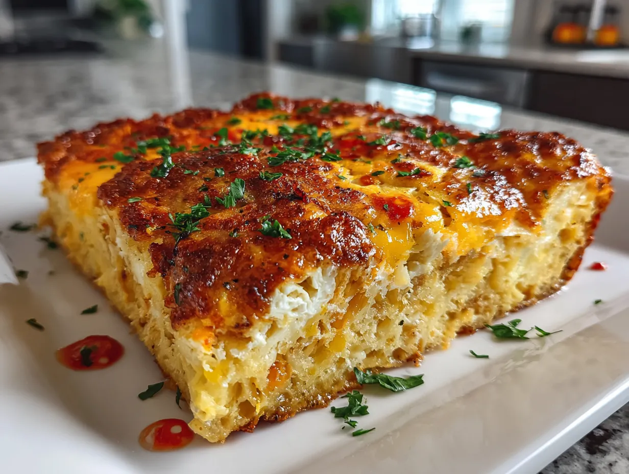 Finished Taco Hashbrown Casserole