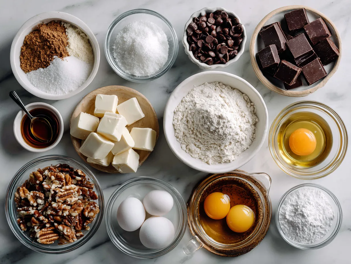 Texas Trash Pie Ingredients